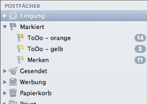 Apple Mail (Mountain Lion) Postfächer verschieben