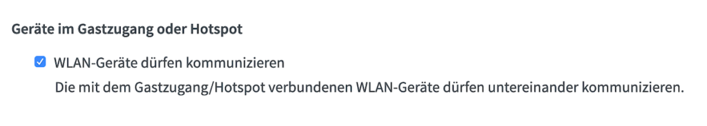 AirPlay-Bildschirmsynchronisation geht nicht bei Fritz!Box-Router im Gast-WLAN